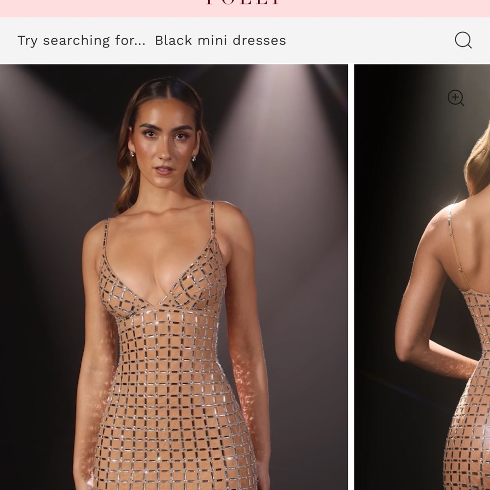 Tan Bodycon Mini Dress with Cut Out Backless Design